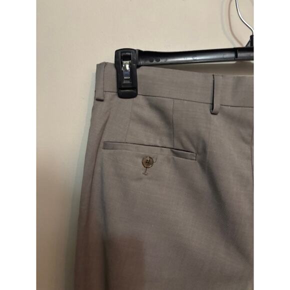 Original Penguin Mens Dress Pants Flat Front Chinos Gray Trim Fit 32X32 New - Picture 3 of 7